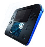 Schutzfolie Bruni kompatibel mit Nintendo 2DS, glasklare (2er Set)