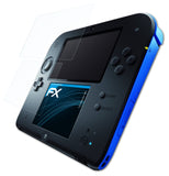 Schutzfolie atFoliX kompatibel mit Nintendo 2DS, ultraklare FX (3er Set)
