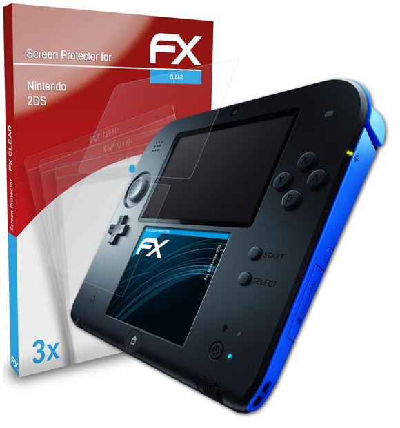 atFoliX FX-Clear Schutzfolie für Nintendo 2DS
