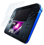 Glasfolie atFoliX kompatibel mit Nintendo 2DS, 9H Hybrid-Glass FX (1er Set)