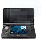 Schutzfolie Bruni kompatibel mit Nintendo 3DS 2011, glasklare (2er Set)