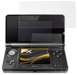Panzerfolie atFoliX kompatibel mit Nintendo 3DS 2011, entspiegelnde und stoßdämpfende FX (3er Set)