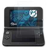 Schutzfolie Bruni kompatibel mit Nintendo 3DS XL 2012, glasklare (2er Set)