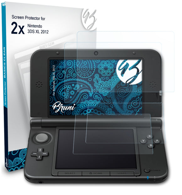 Bruni Basics-Clear Displayschutzfolie für Nintendo 3DS XL (2012)