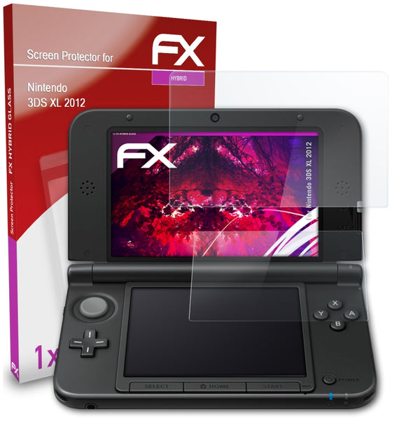 atFoliX FX-Hybrid-Glass Panzerglasfolie für Nintendo 3DS XL (2012)