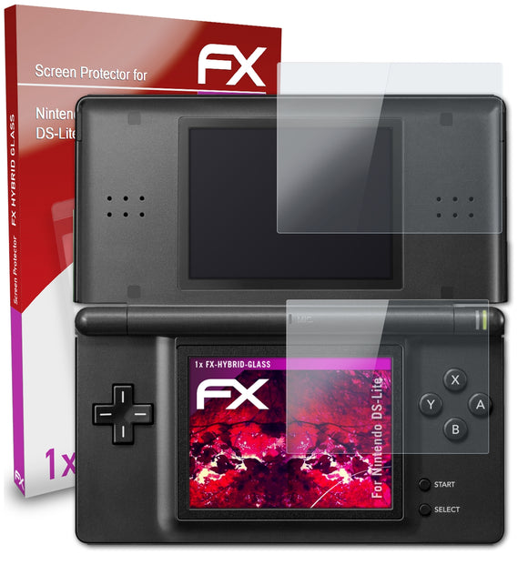 atFoliX FX-Hybrid-Glass Panzerglasfolie für Nintendo DS-Lite