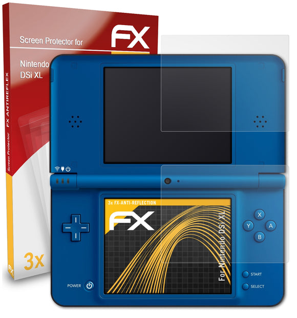 atFoliX FX-Antireflex Displayschutzfolie für Nintendo DSi XL