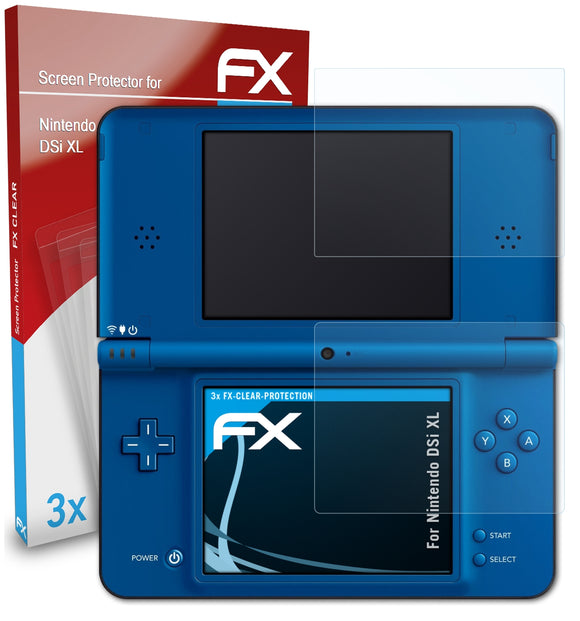 atFoliX FX-Clear Schutzfolie für Nintendo DSi XL