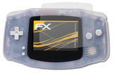 Panzerfolie atFoliX kompatibel mit Nintendo Game Boy Advance, entspiegelnde und stoßdämpfende FX (3X)