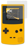 Panzerfolie atFoliX kompatibel mit Nintendo Game Boy Color, entspiegelnde und stoßdämpfende FX (3X)