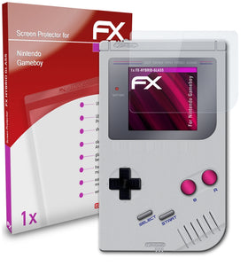 atFoliX FX-Hybrid-Glass Panzerglasfolie für Nintendo Gameboy