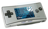 Schutzfolie Bruni kompatibel mit Nintendo GameBoy Micro, glasklare (2X)