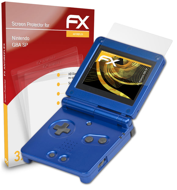 atFoliX FX-Antireflex Displayschutzfolie für Nintendo GBA SP