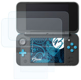 Schutzfolie Bruni kompatibel mit Nintendo New 2DS XL, glasklare (2er Set)