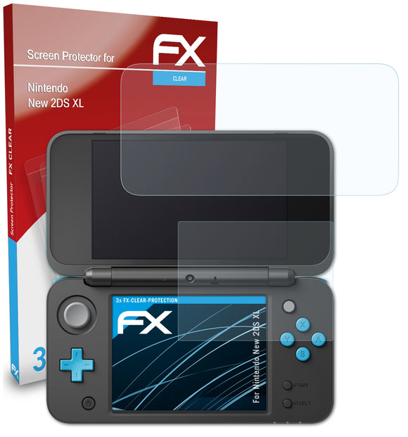 atFoliX FX-Clear Schutzfolie für Nintendo New 2DS XL