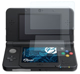 Schutzfolie Bruni kompatibel mit Nintendo New 3DS 2015, glasklare (2er Set)