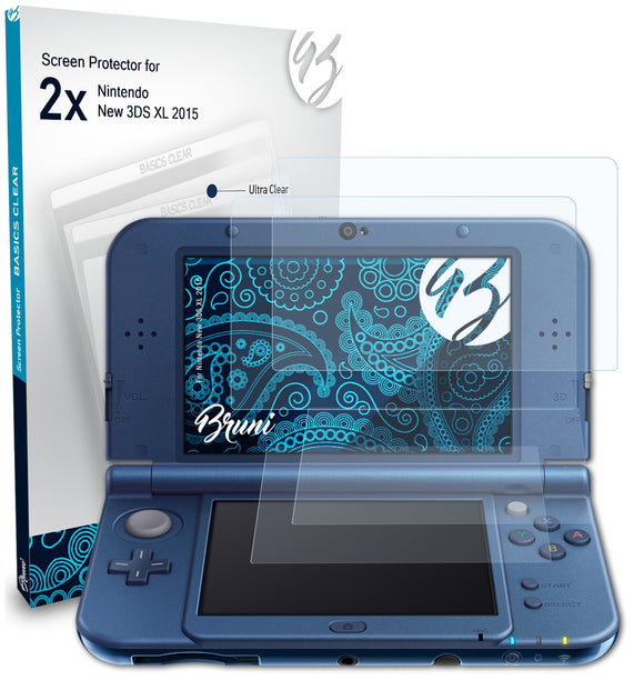 Bruni Basics-Clear Displayschutzfolie für Nintendo New 3DS XL (2015)