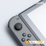 Panzerfolie atFoliX kompatibel mit Nintendo Switch, entspiegelnde und stoßdämpfende FX (3X)