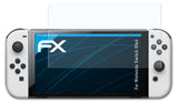 Schutzfolie atFoliX kompatibel mit Nintendo Switch Oled, ultraklare FX (3X)