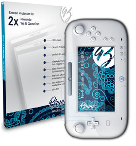 Bruni Basics-Clear Displayschutzfolie für Nintendo Wii U GamePad