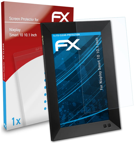 atFoliX FX-Clear Schutzfolie für Nixplay Smart 10 (10.1 Inch)