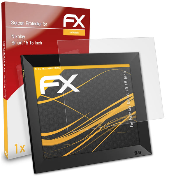 atFoliX FX-Antireflex Displayschutzfolie für Nixplay Smart 15 (15 Inch)