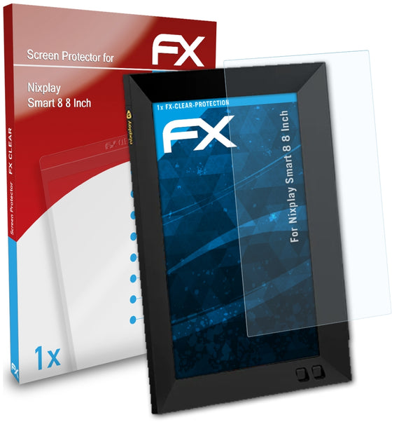 atFoliX FX-Clear Schutzfolie für Nixplay Smart 8 (8 Inch)