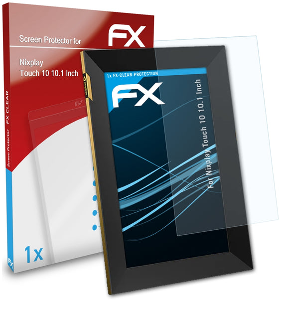 atFoliX FX-Clear Schutzfolie für Nixplay Touch 10 (10.1 Inch)