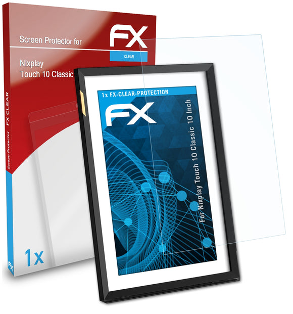 atFoliX FX-Clear Schutzfolie für Nixplay Touch 10 Classic (10 Inch)
