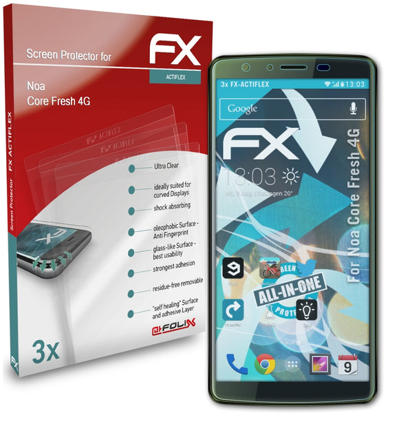 atFoliX FX-ActiFleX Displayschutzfolie für Noa Core Fresh 4G