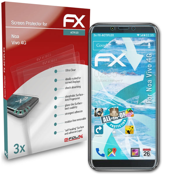 atFoliX FX-ActiFleX Displayschutzfolie für Noa Vivo 4G