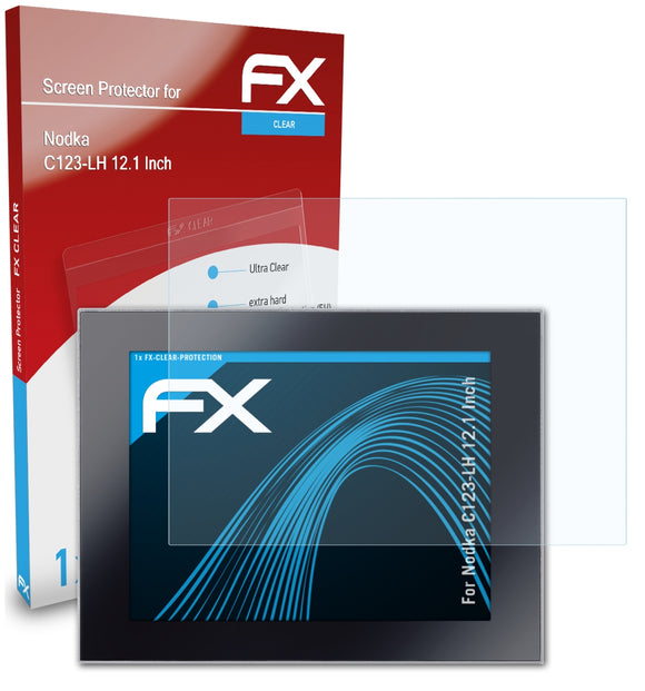 atFoliX FX-Clear Schutzfolie für Nodka C123-LH (12.1 Inch)