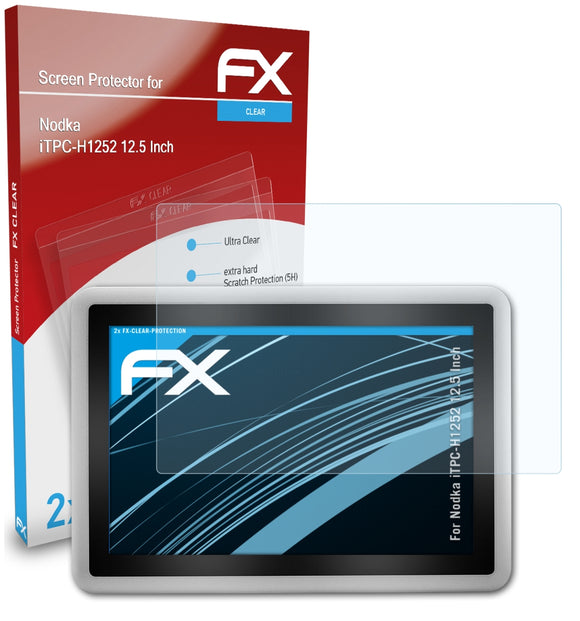atFoliX FX-Clear Schutzfolie für Nodka iTPC-H1252 (12.5 Inch)