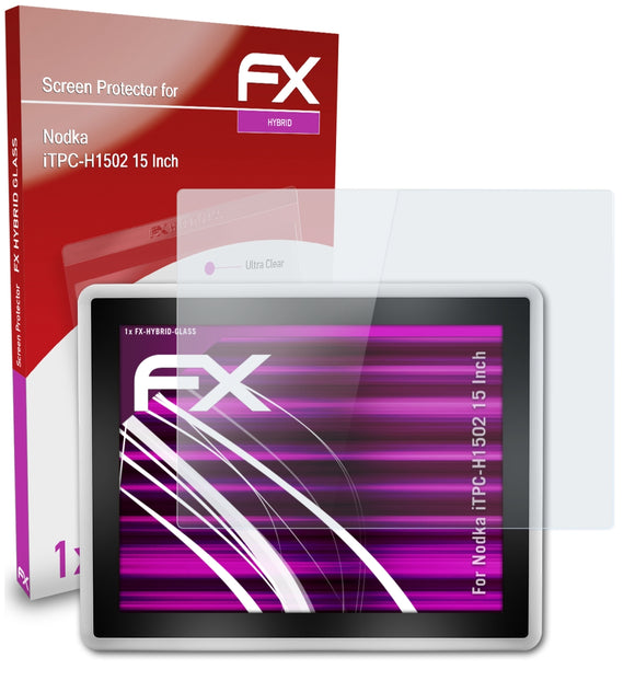 atFoliX FX-Hybrid-Glass Panzerglasfolie für Nodka iTPC-H1502 (15 Inch)