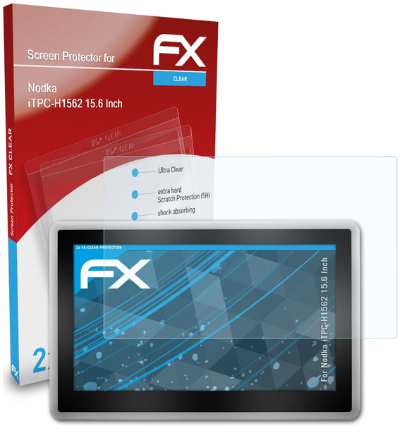 atFoliX FX-Clear Schutzfolie für Nodka iTPC-H1562 (15.6 Inch)