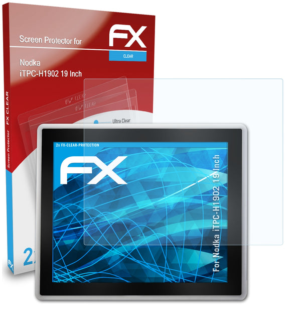 atFoliX FX-Clear Schutzfolie für Nodka iTPC-H1902 (19 Inch)
