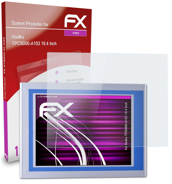 atFoliX FX-Hybrid-Glass Panzerglasfolie für Nodka TPC6000-A103 (10.4 Inch)