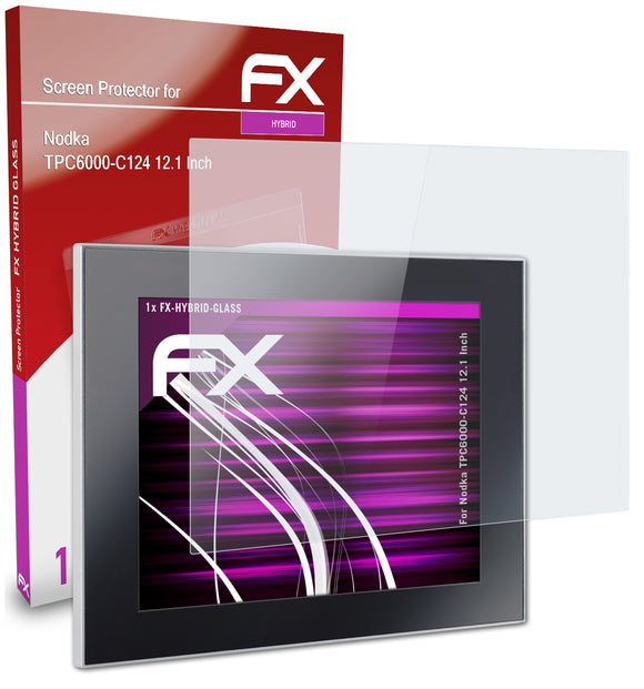 atFoliX FX-Hybrid-Glass Panzerglasfolie für Nodka TPC6000-C124 (12.1 Inch)