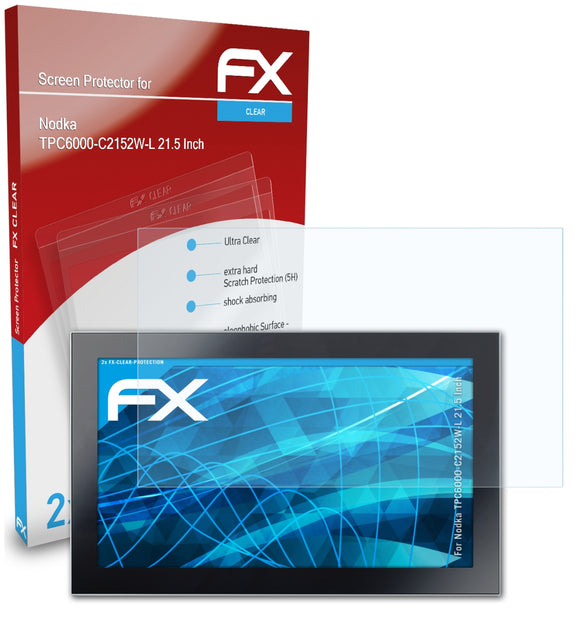 atFoliX FX-Clear Schutzfolie für Nodka TPC6000-C2152W-L (21.5 Inch)