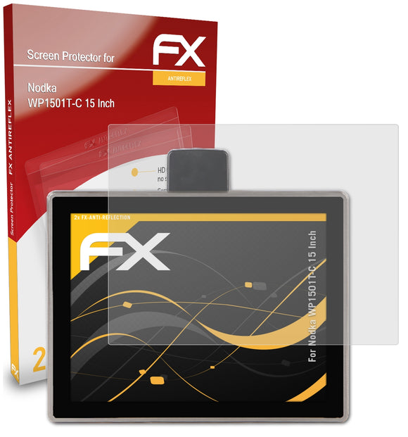 atFoliX FX-Antireflex Displayschutzfolie für Nodka WP1501T-C (15 Inch)