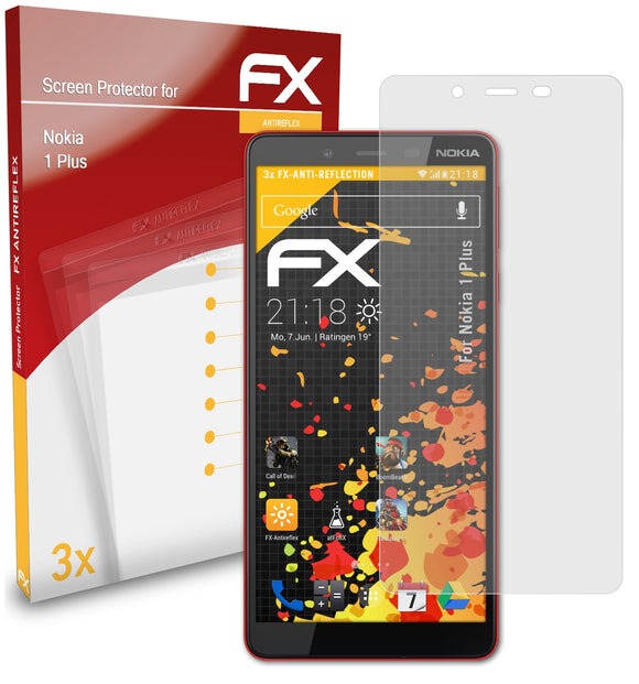 atFoliX FX-Antireflex Displayschutzfolie für Nokia 1 Plus