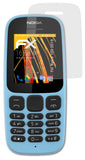 Panzerfolie atFoliX kompatibel mit Nokia 105 2019, entspiegelnde und stoßdämpfende FX (3X)