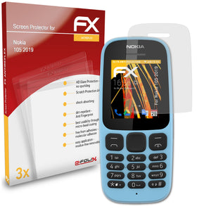 atFoliX FX-Antireflex Displayschutzfolie für Nokia 105 (2019)