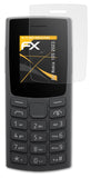 Panzerfolie atFoliX kompatibel mit Nokia 105 2023, entspiegelnde und stoßdämpfende FX (3X)