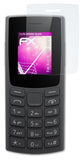 Glasfolie atFoliX kompatibel mit Nokia 105 2023, 9H Hybrid-Glass FX