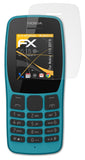 Panzerfolie atFoliX kompatibel mit Nokia 110 2019, entspiegelnde und stoßdämpfende FX (3X)