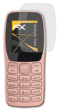 Panzerfolie atFoliX kompatibel mit Nokia 110 2022, entspiegelnde und stoßdämpfende FX (3X)