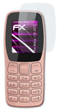 Glasfolie atFoliX kompatibel mit Nokia 110 2022, 9H Hybrid-Glass FX