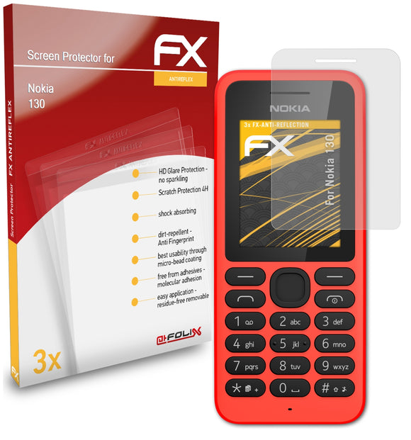 atFoliX FX-Antireflex Displayschutzfolie für Nokia 130