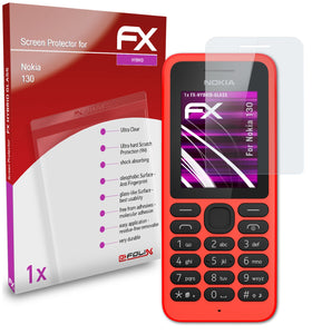 atFoliX FX-Hybrid-Glass Panzerglasfolie für Nokia 130